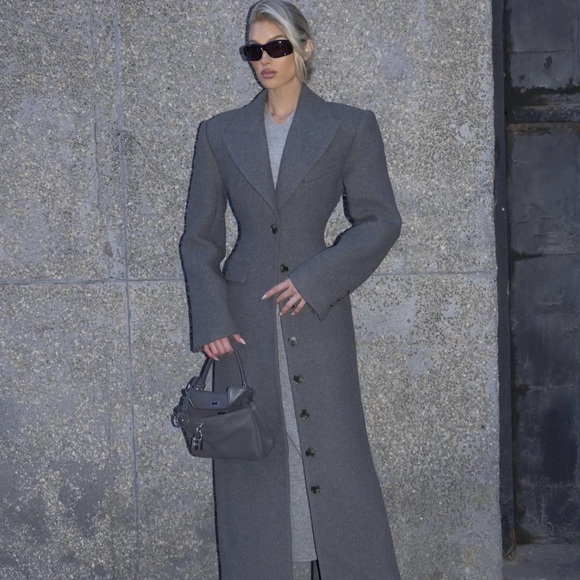 Helsa NWOT HELSA ITALIAN WOOL BLEND TOPCOAT - Picture 2 of 14